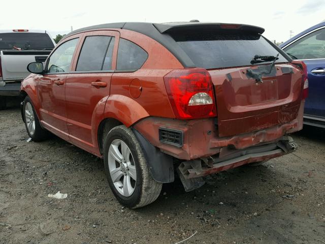 1B3CB4HA0AD635162 - 2010 DODGE CALIBER SX ORANGE photo 3