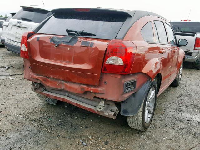 1B3CB4HA0AD635162 - 2010 DODGE CALIBER SX ORANGE photo 4