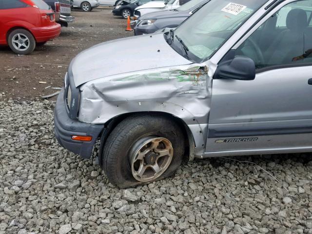 2CNBJ734016936492 - 2001 CHEVROLET TRACKER ZR GRAY photo 9