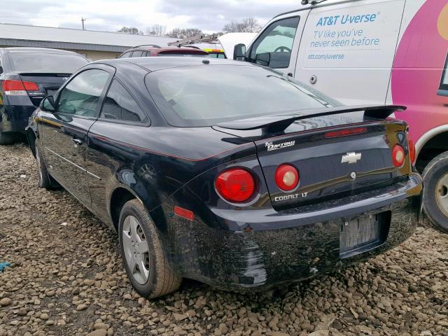 1G1AL15FX77170911 - 2007 CHEVROLET COBALT LT BLACK photo 3