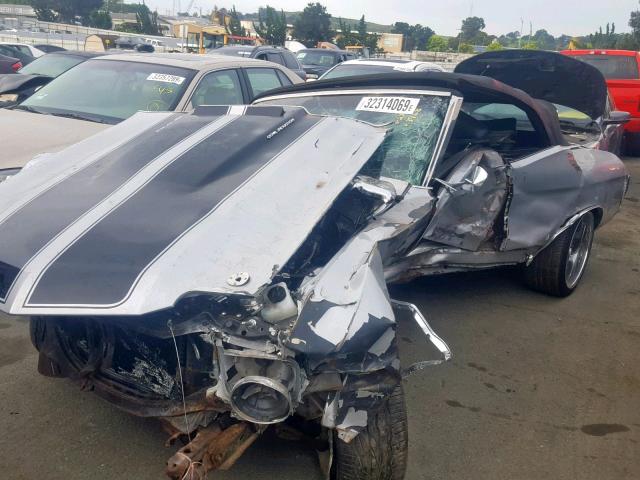 136671R183968 - 1971 CHEVROLET CHEVELL SS SILVER photo 2