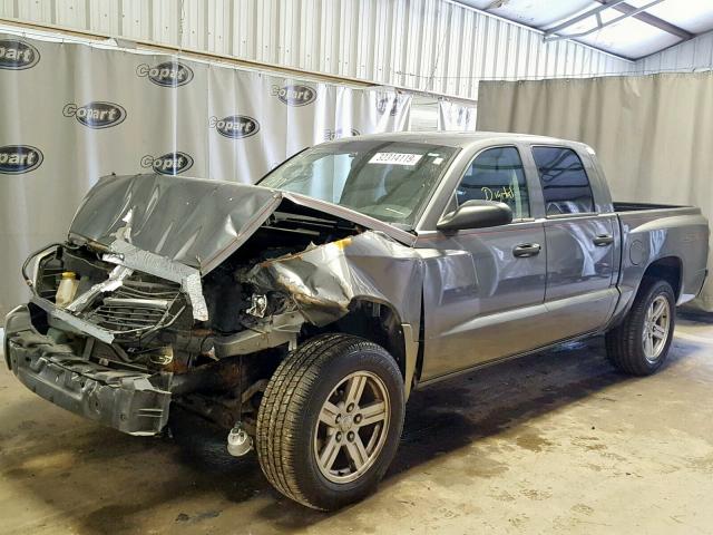 1D7HE28K57S263160 - 2007 DODGE DAKOTA QUA GRAY photo 2