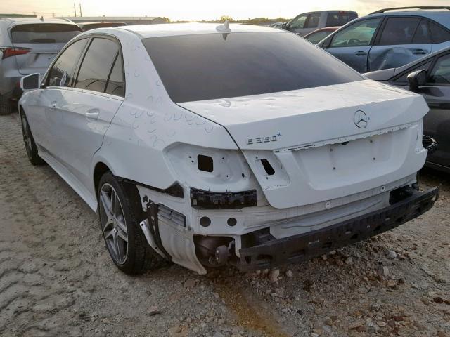 WDDHF5KBXEB015457 - 2014 MERCEDES-BENZ E 350 WHITE photo 3