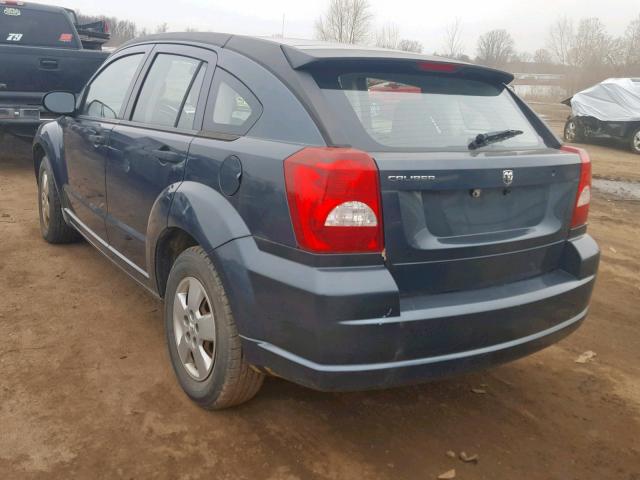 1B3HB28C48D509389 - 2008 DODGE CALIBER BLUE photo 3