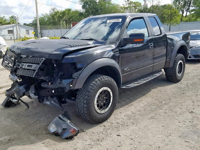 1FTFX1R66EFB81855 - 2014 FORD F150 SVT R BLACK photo 2