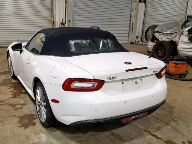 JC1NFAEK2H0107516 - 2017 FIAT 124 SPIDER WHITE photo 3