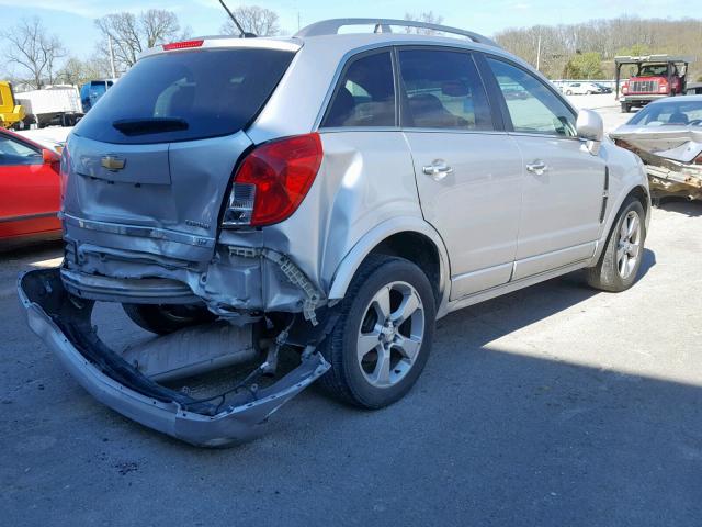 3GNAL4EK8DS627354 - 2013 CHEVROLET CAPTIVA LT SILVER photo 4