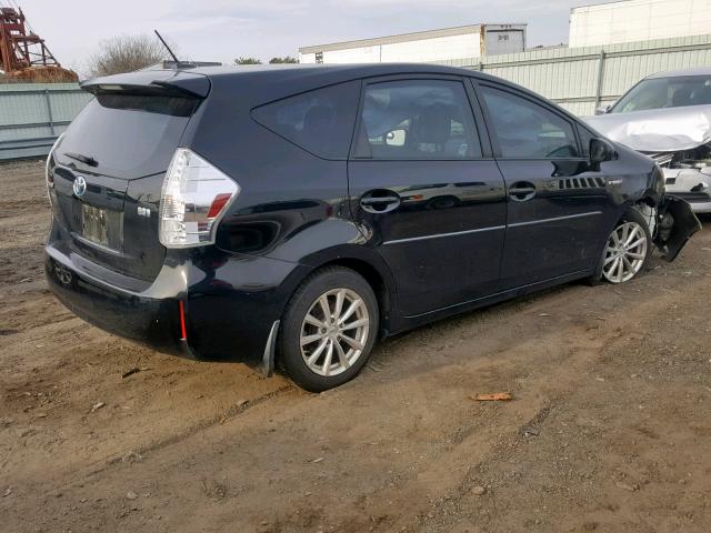 JTDZN3EU7C3049558 - 2012 TOYOTA PRIUS V BLACK photo 4