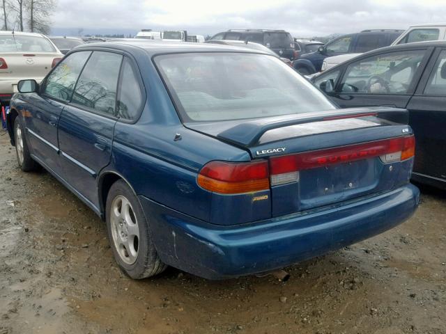 4S3BD4354X7253481 - 1999 SUBARU LEGACY L GREEN photo 3