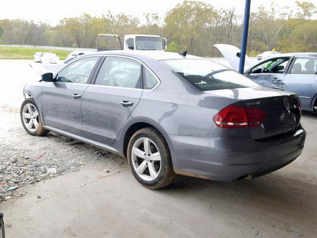 1VWBP7A38DC145505 - 2013 VOLKSWAGEN PASSAT SE GRAY photo 3