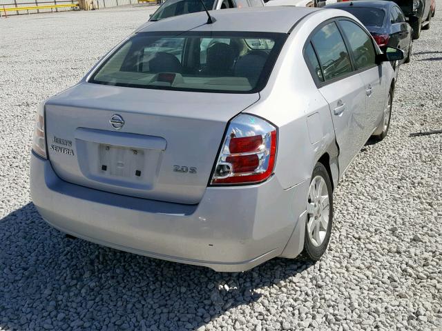 3N1AB61E17L644652 - 2007 NISSAN SENTRA 2.0 SILVER photo 4