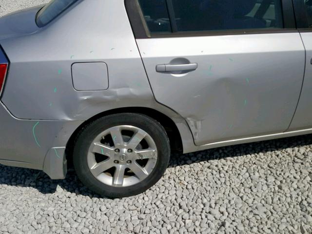 3N1AB61E17L644652 - 2007 NISSAN SENTRA 2.0 SILVER photo 9