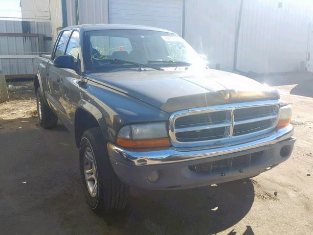 1B7HG48N32S706019 - 2002 DODGE DAKOTA QUA GRAY photo 1