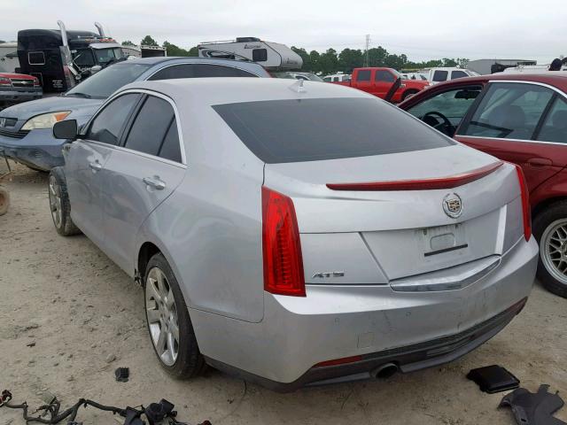 1G6AB5RA4D0165193 - 2013 CADILLAC ATS LUXURY SILVER photo 3