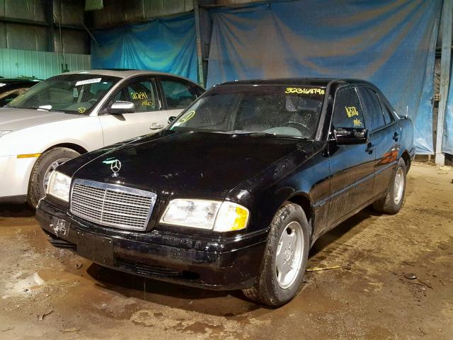 WDBHA28E7VF577834 - 1997 MERCEDES-BENZ C 280 BLACK photo 2