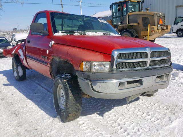 3B7KF2668YM238654 - 2000 DODGE RAM 2500 RED photo 1