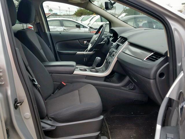 2FMDK3JC1DBA83539 - 2013 FORD EDGE SEL SILVER photo 5