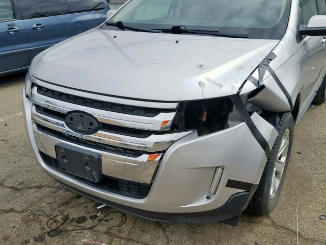 2FMDK3JC1DBA83539 - 2013 FORD EDGE SEL SILVER photo 9