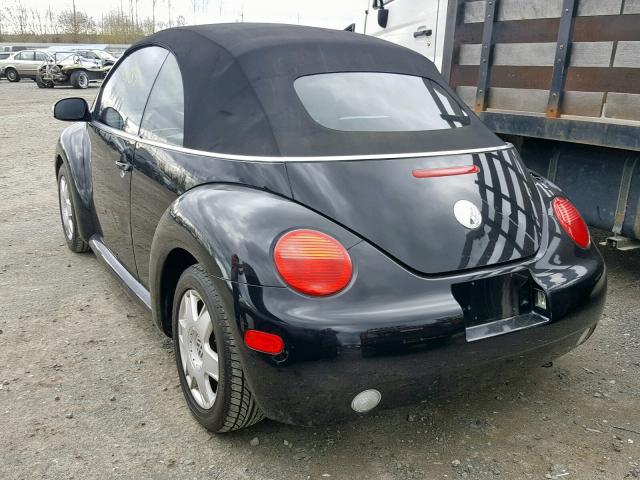 3VWCM31YX4M311572 - 2004 VOLKSWAGEN NEW BEETLE 黑色 照片 3