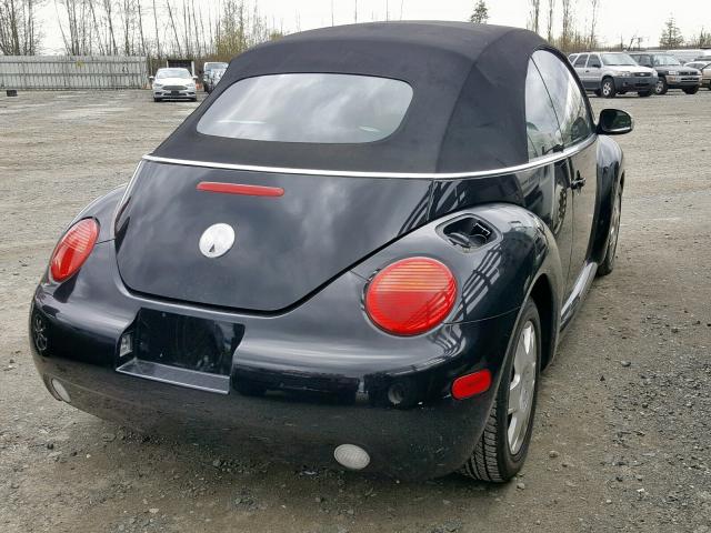 3VWCM31YX4M311572 - 2004 VOLKSWAGEN NEW BEETLE 黑色 照片 4