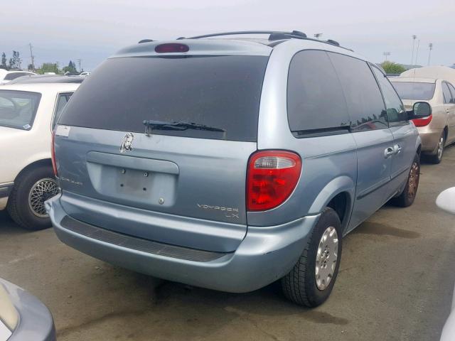 1C4GJ45393B281939 - 2003 CHRYSLER VOYAGER LX BLUE photo 4