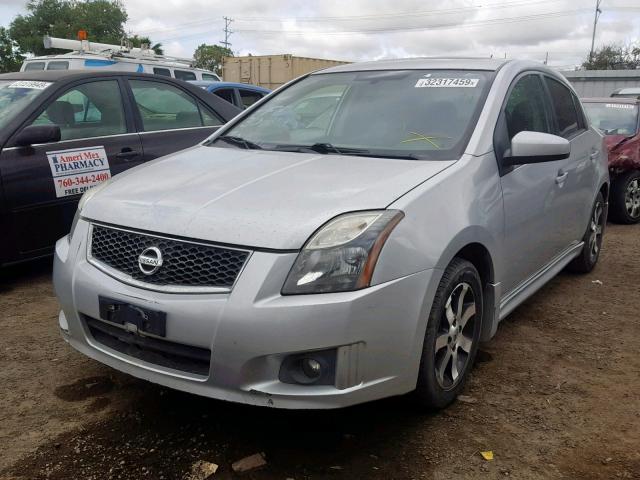 3N1AB6AP8CL661458 - 2012 NISSAN SENTRA 2.0 SILVER photo 2