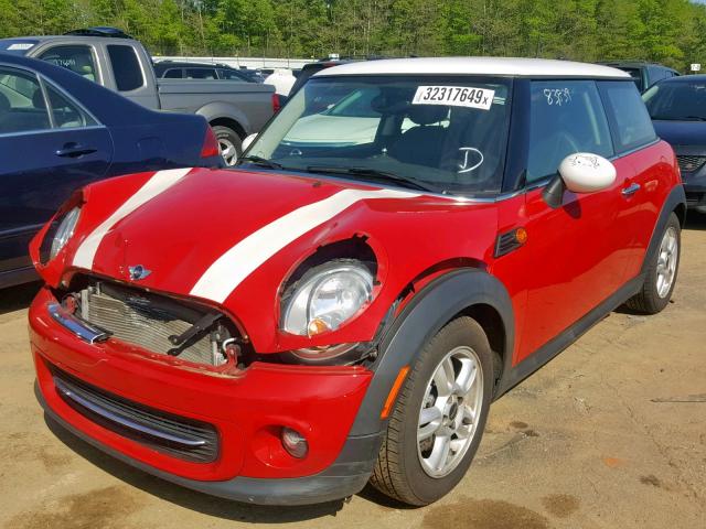 WMWSU3C50DT684586 - 2013 MINI COOPER RED photo 2