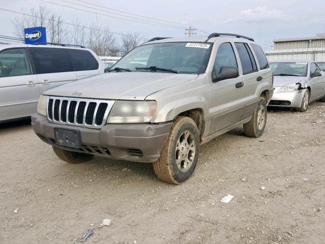 1J4GW48S43C516756 - 2003 JEEP GRAND CHER BEIGE photo 2