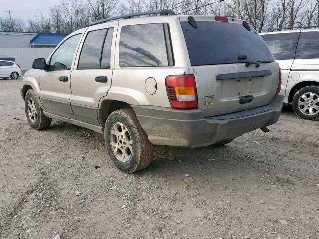 1J4GW48S43C516756 - 2003 JEEP GRAND CHER BEIGE photo 3