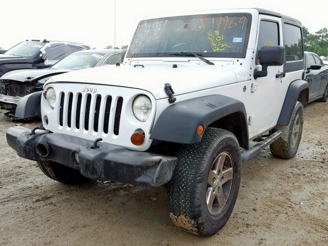 1C4AJWAG7DL636774 - 2013 JEEP WRANGLER S WHITE photo 2