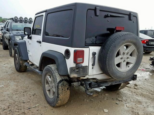 1C4AJWAG7DL636774 - 2013 JEEP WRANGLER S WHITE photo 3