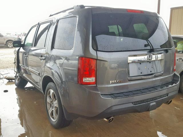 5FNYF3H77CB040246 - 2012 HONDA PILOT EXLN GRAY photo 3