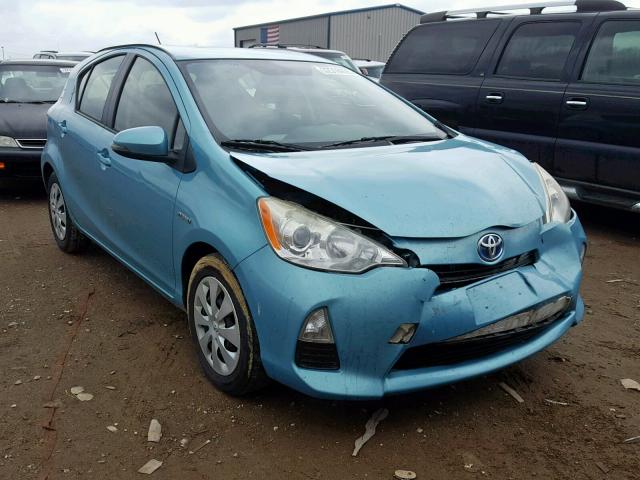 JTDKDTB38C1030643 - 2012 TOYOTA PRIUS C BLUE photo 1