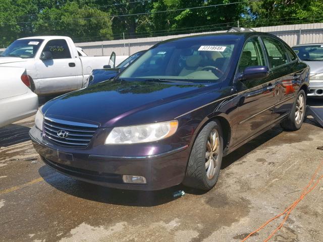 KMHFC46F96A103744 - 2006 HYUNDAI AZERA SE PURPLE photo 2