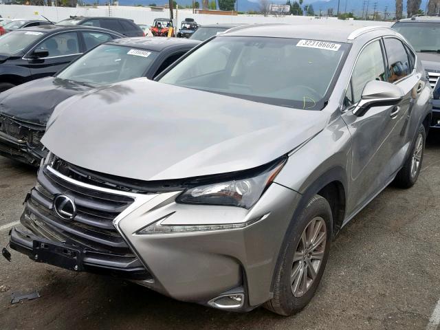 JTJYARBZ9G2041951 - 2016 LEXUS NX 200T GRAY photo 2