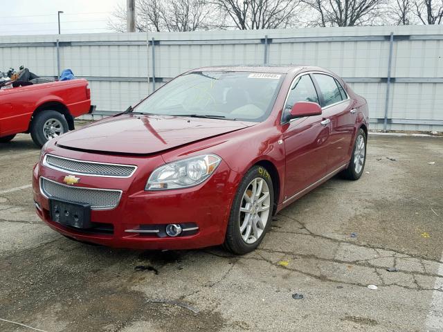 1G1ZK57758F220673 - 2008 CHEVROLET MALIBU LTZ BURGUNDY photo 2