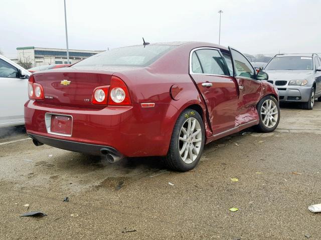 1G1ZK57758F220673 - 2008 CHEVROLET MALIBU LTZ BURGUNDY photo 4