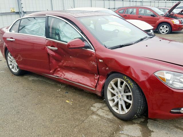 1G1ZK57758F220673 - 2008 CHEVROLET MALIBU LTZ BURGUNDY photo 9