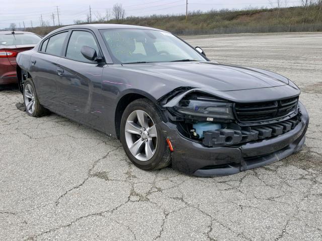 2C3CDXHG7JH125347 - 2018 DODGE CHARGER SX GRAY photo 1