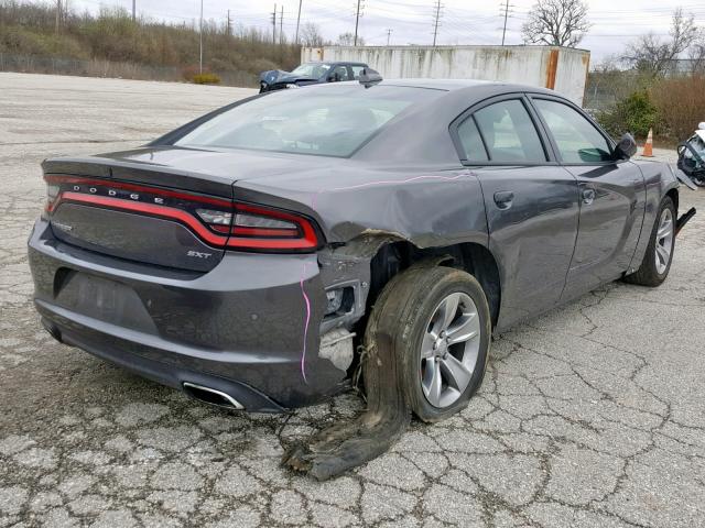 2C3CDXHG7JH125347 - 2018 DODGE CHARGER SX GRAY photo 4