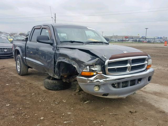 1D7HL48N33S200306 - 2003 DODGE DAKOTA QUA GRAY photo 1