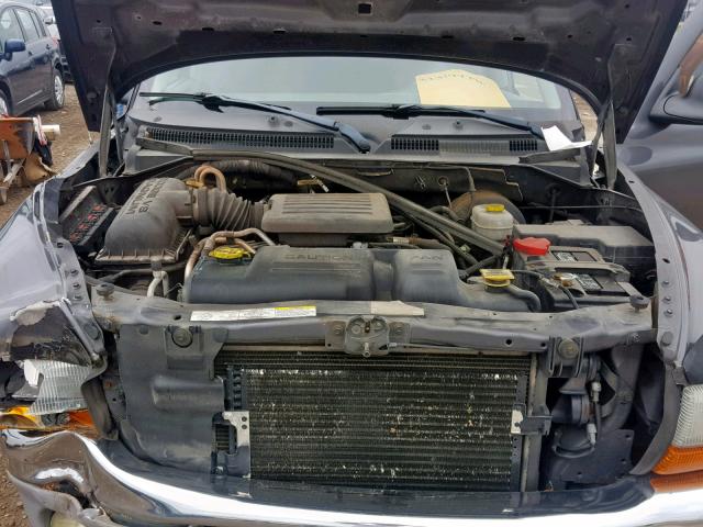 1D7HL48N33S200306 - 2003 DODGE DAKOTA QUA GRAY photo 7