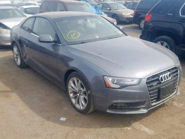 WAURFAFR9EA011689 - 2014 AUDI A5 PREMIUM GRAY photo 1