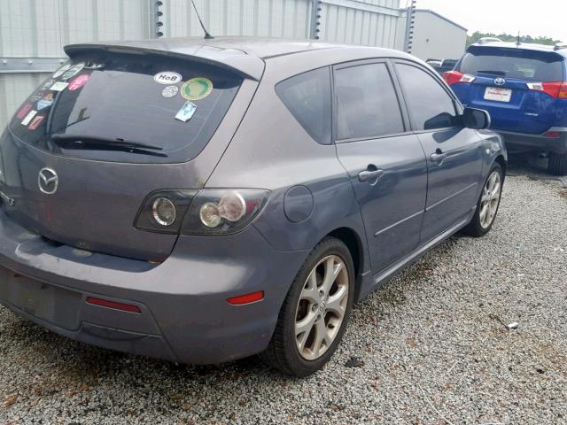 JM1BK343471600405 - 2007 MAZDA 3 HATCHBAC GRAY photo 4