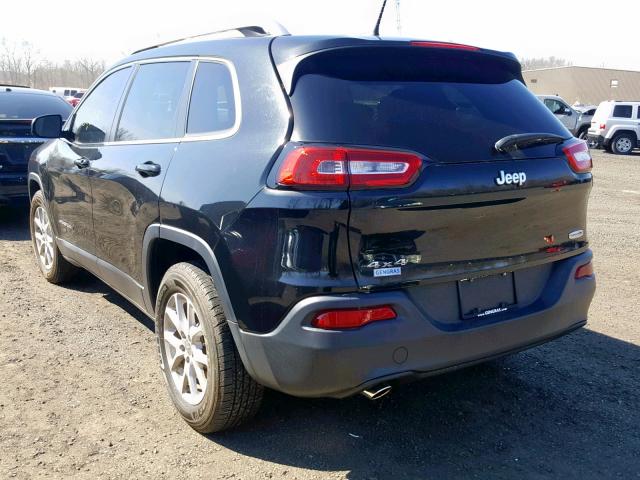 1C4PJMCB0EW181721 - 2014 JEEP CHEROKEE L BLACK photo 3