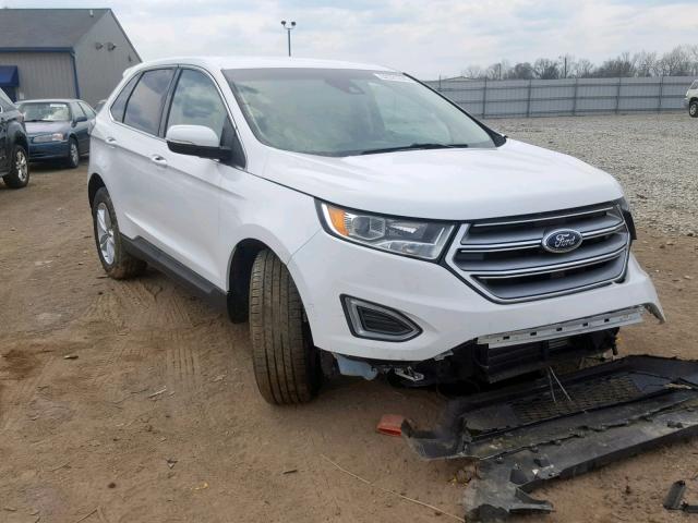 2FMPK3J9XJBB68294 - 2018 FORD EDGE SEL WHITE photo 1