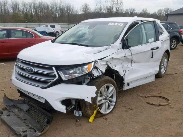 2FMPK3J9XJBB68294 - 2018 FORD EDGE SEL WHITE photo 2