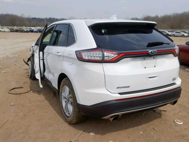 2FMPK3J9XJBB68294 - 2018 FORD EDGE SEL WHITE photo 3