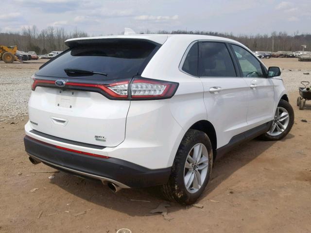 2FMPK3J9XJBB68294 - 2018 FORD EDGE SEL WHITE photo 4