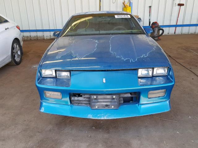 1G1FP23E1ML170051 - 1991 CHEVROLET CAMARO RS TEAL photo 9